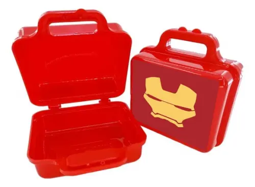 Maletinha Plastica Personalizada Tema Homem de Ferro
