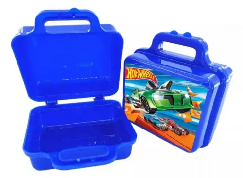 Maletinha Plastica Personalizada Tema Hot Wheels