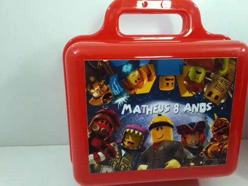 Maletinha Plastica Personalizada Tema Roblox