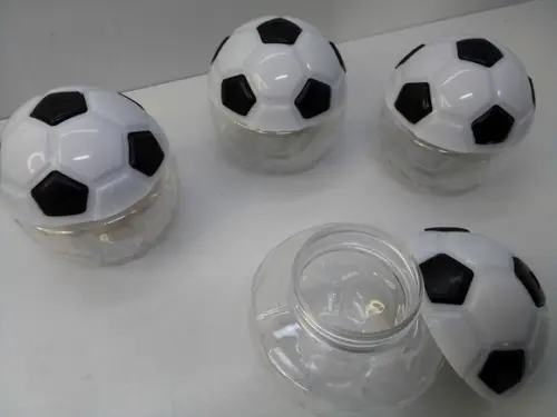Mini Baleiro Bola Tema Futebol 5x5x5cm