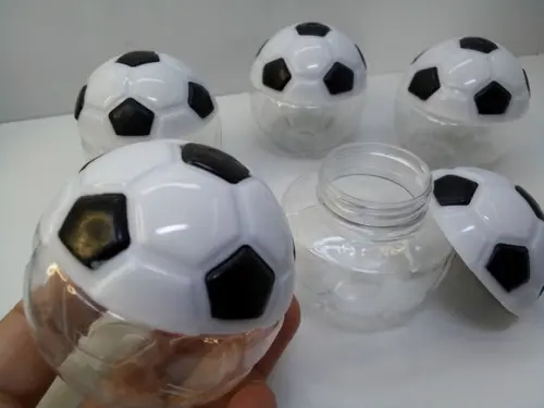 Mini Baleiro Bola Tema Futebol 5x5x5cm