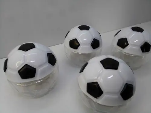 Mini Baleiro Bola Tema Futebol 5x5x5cm