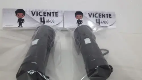 Mini Lanterna de Plástico Sortidas Lapela Tema Pantera Negra