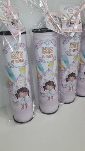 Pega Varetas Personalizado Circo Rosa