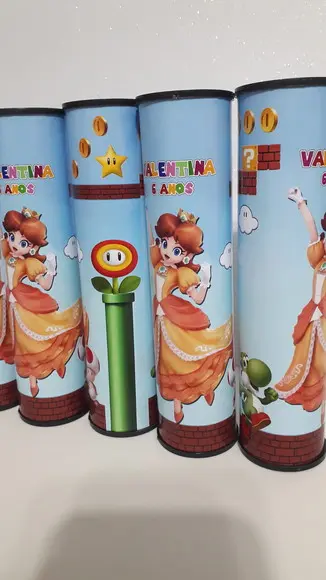 Pega Varetas Personalizado Tema Princesa Super Mario