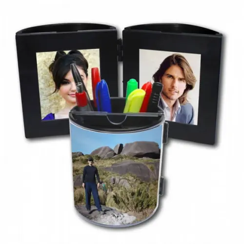Porta Treco Duplo para Você Personalizar com 4 Fotos