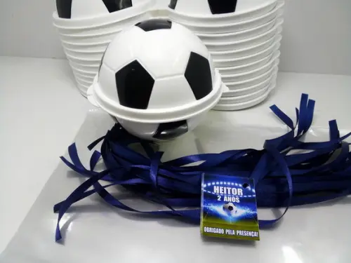 Pote Bola de Futebol Plasutil Tema Futebol+ Tag e Fita
