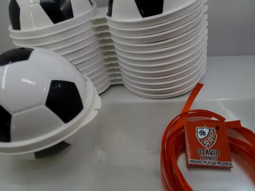 Pote Bola de Futebol Plasutil Tema Futebol+ Tag e Fita