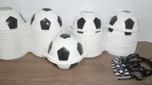 Pote Bola de Futebol Plasutil Tema Futebol+ Tag e Fita
