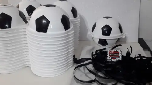 Pote Bola de Futebol Plasutil Tema Futebol+ Tag e Fita