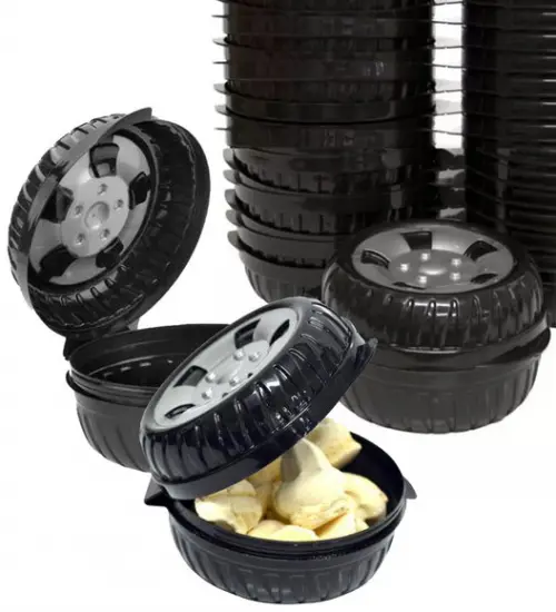 Pote em Formato de Pneu Capacidade: 340 ml