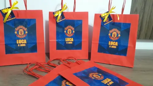 Sacolinhas Personalizada no Tema da Manchester