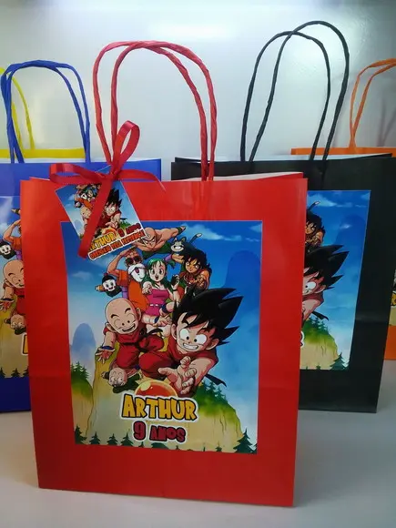 Sacolinhas Personalizada no Tema Dragon Ball