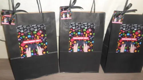 Sacolinhas Personalizada no Tema Video Game