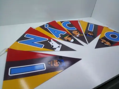Varal com Nome Personalizado Tema Tintin