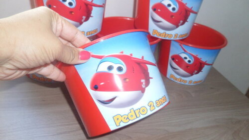 Balde de Pipoca 1,5l Personalizado Aviões Disney