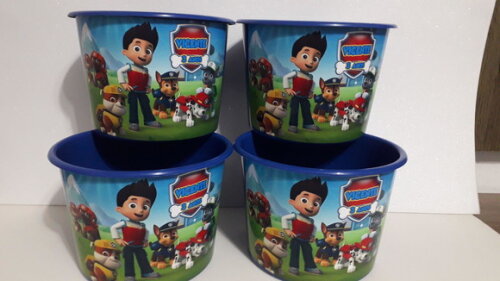 Lembrancinha Patrulha Canina Balde de Pipoca 1,5l Personalizado