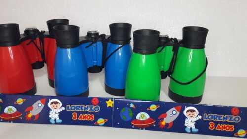 Binoculo de Plástico Colorido Zoom de 4 Vezes Astronauta