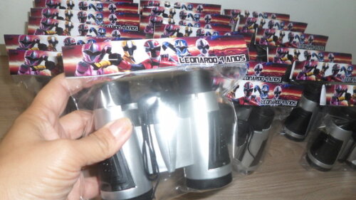 Lembrancinha Power Rangers Binoculo Prata