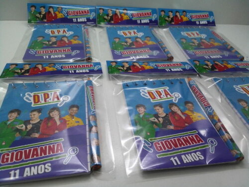 Lembrancinha Detetives do Predio Azul Bloquinho Mini Lápis + Lapela