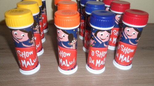 Lembrancinha Show da Luna Bolhas de Sabão Personalizado