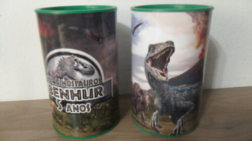 Cofre de Papelão Personalizado Dinossauros