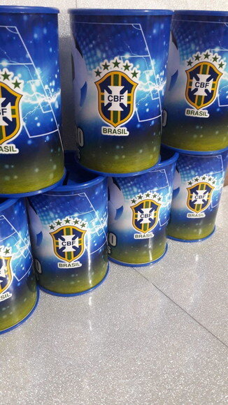 Cofre de Papelão Personalizado Futebol