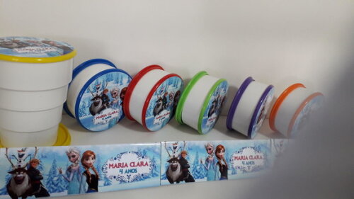 Copo Retratil ou Copo Sanfonado Frozen