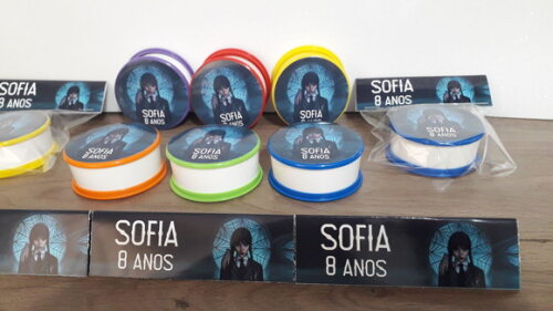 Lembrancinha Wandinha Copo Retratil ou Copo Sanfonado
