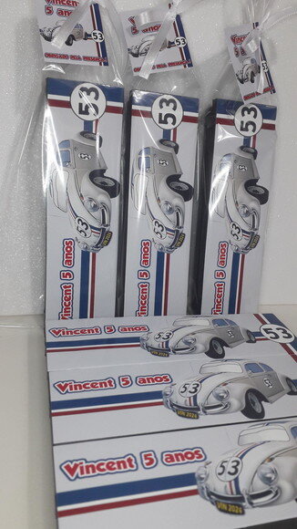 Lembrancinha Herbie Domino Personalizado
