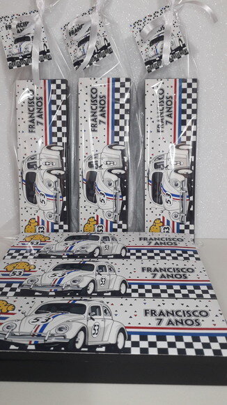 Lembrancinha Herbie Domino Personalizado