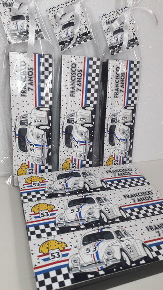 Lembrancinha Herbie Domino Personalizado