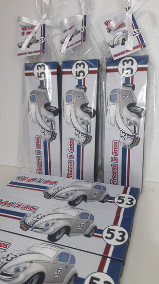 Lembrancinha Herbie Domino Personalizado