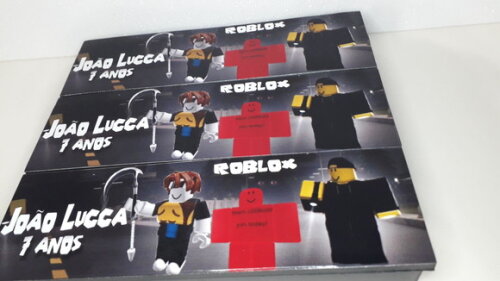 Lembrancinha Roblox Dark Domino Personalizado