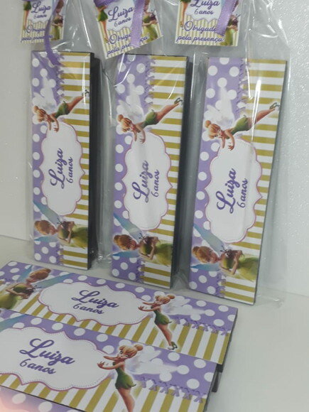 Lembrancinha Sininho Domino Personalizado