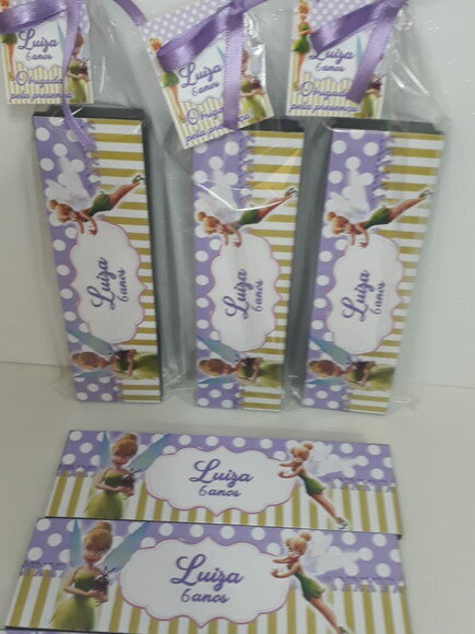 Lembrancinha Sininho Domino Personalizado