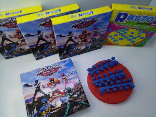 Lembrancinha Power Rangers Jogo Resta 1
