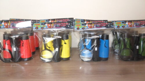 Kit Binoculo + Lanterna + Lupa Tema Scooby Doo