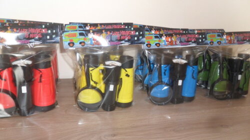 Kit Binoculo + Lanterna + Lupa Tema Scooby Doo