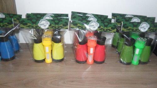 Kit Binoculo e Lanterna Tema Acampamento