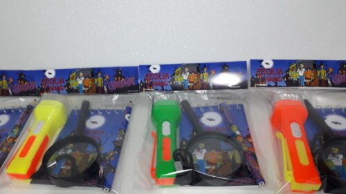 Lembrancinha Scooby Doo Kit Bloquinho + Mini Lápis + Lanterna + 