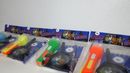 Lembrancinha Scooby Doo Kit Bloquinho + Mini Lápis + Lanterna + 