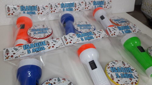 Kit Copo Retratil + Mini Lanterna Astronauta