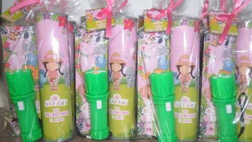 Kit Domino + Pega Varetas+ Lanterna Tema Safari Baby