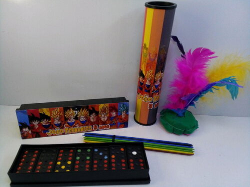Kit Domino + Peteca + Pega Varetas Tema Naruto