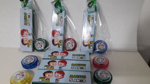 Kit Domino e Ioio Personalizado Ben 10 Baby