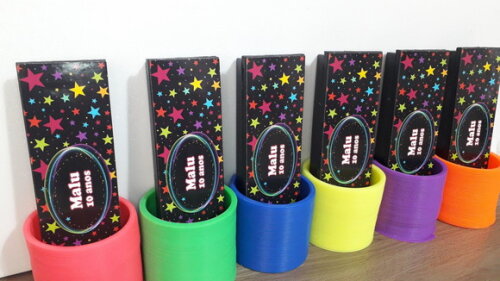 Kit Dominó e Mola Maluca Tema Neon