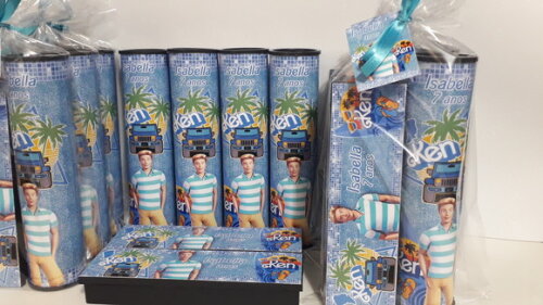 Kit Domino e Pega Varetas Ken da Barbie