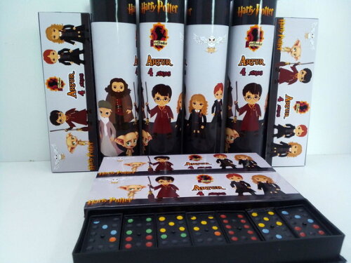 Kit Domino e Pega Varetas Personalizado Harry Potter