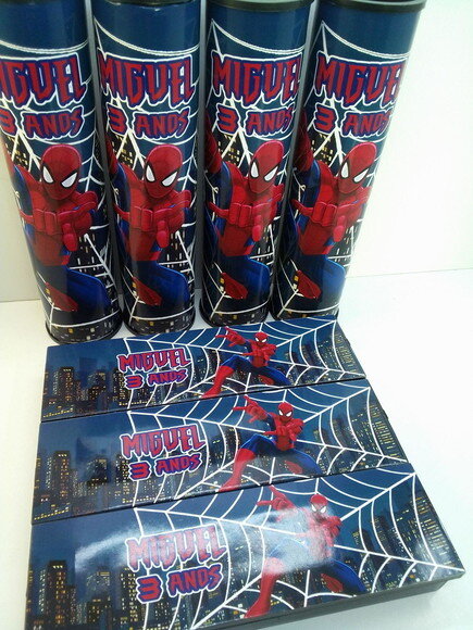 Kit Domino e Pega Varetas Personalizado Homem Aranha